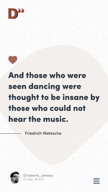 Dquote App - Quote Favorited