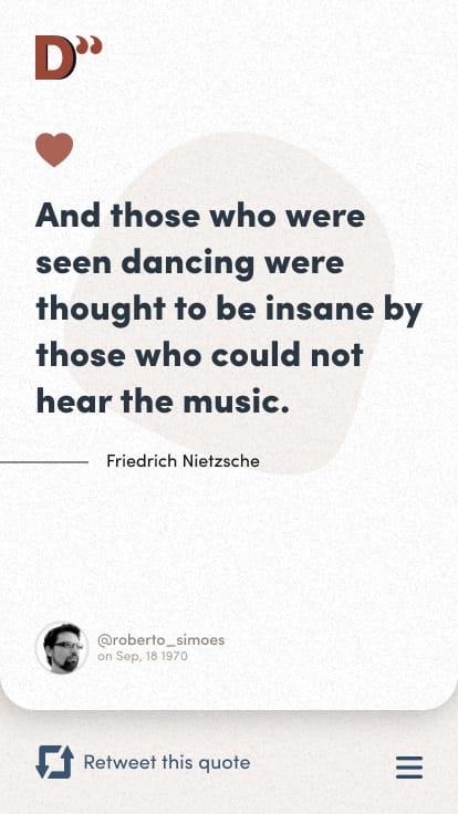 Dquote App - Retweet Action