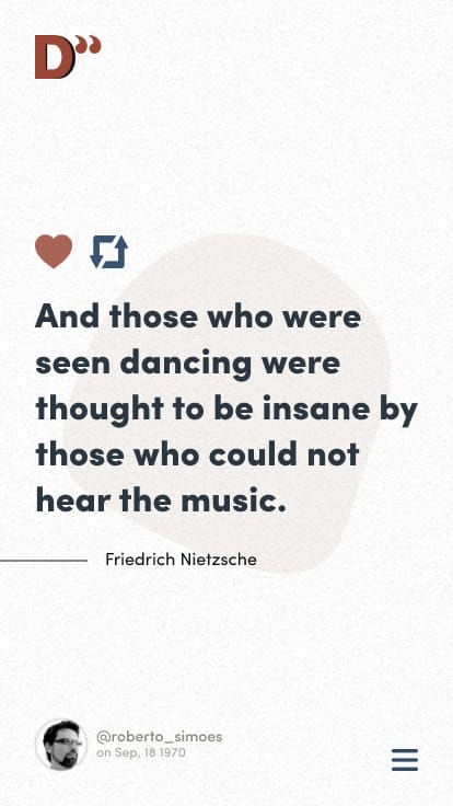 Dquote App - Retweeted Quote
