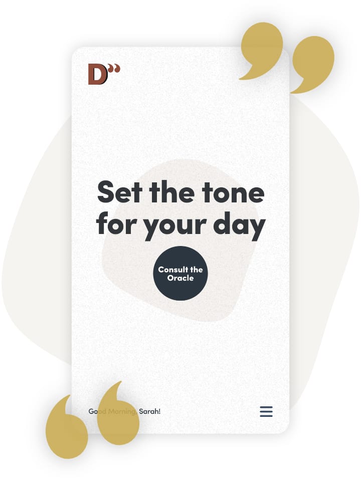 Dquote App - Small Screen - Big Impact